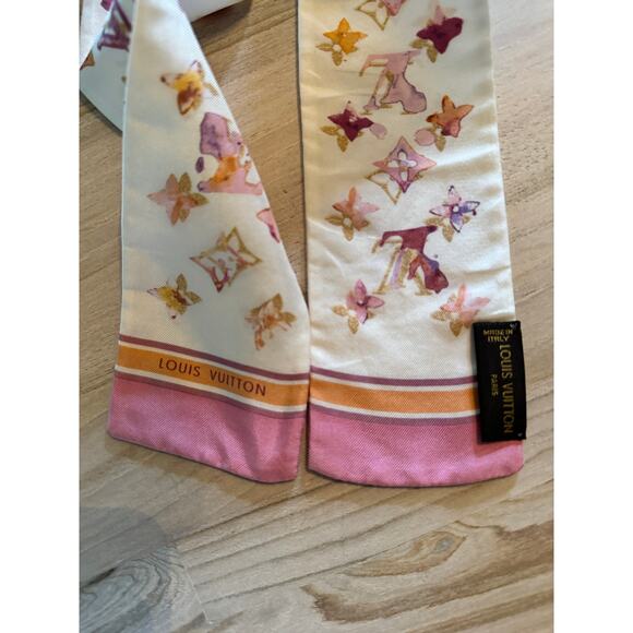 LV LOUIS VUITTON Richard Prince Watercolor Aquarelle Bandeau Scarf ULTRA RARE - Picture 10 of 14